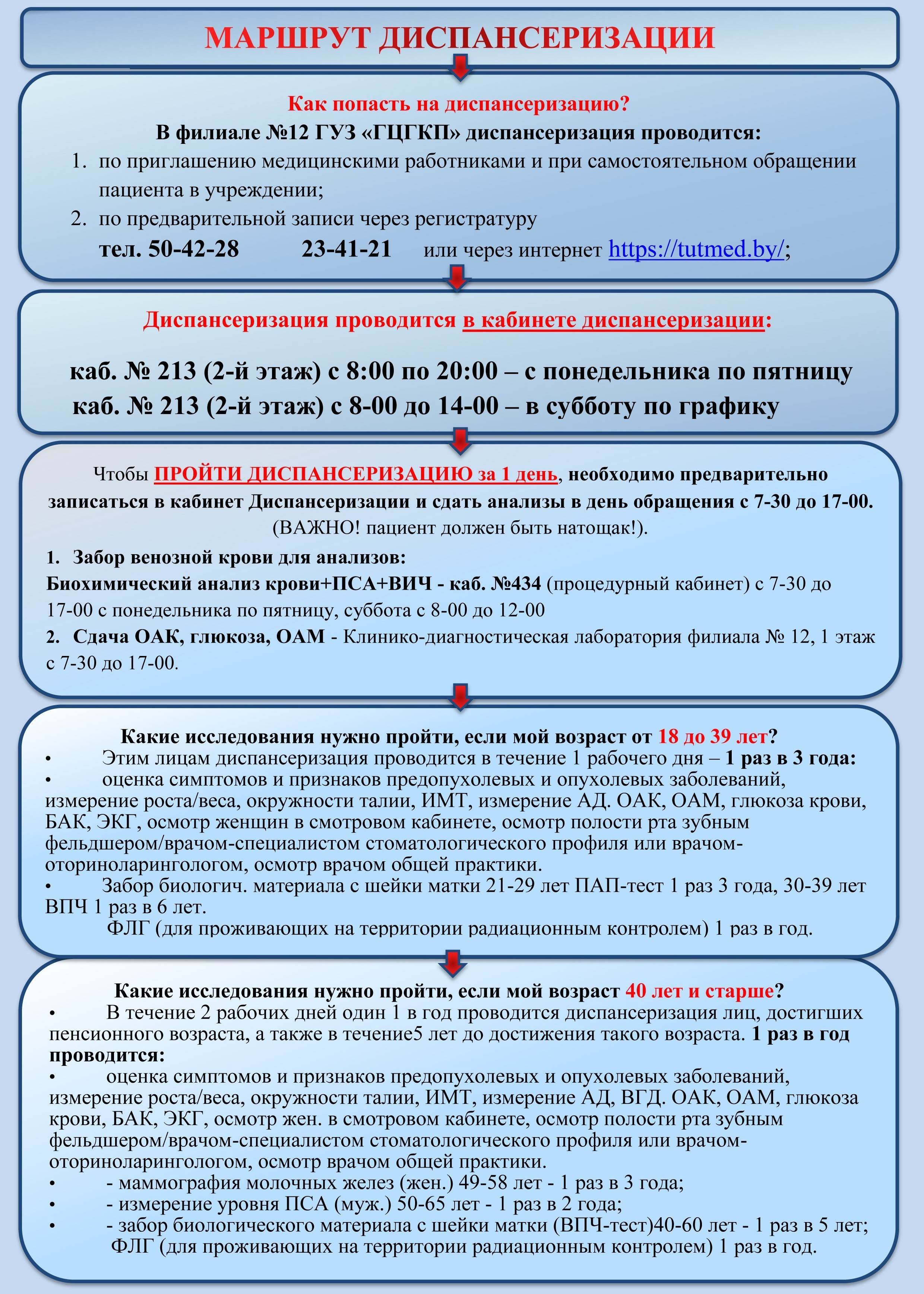 маршрут диспансеризации1 3